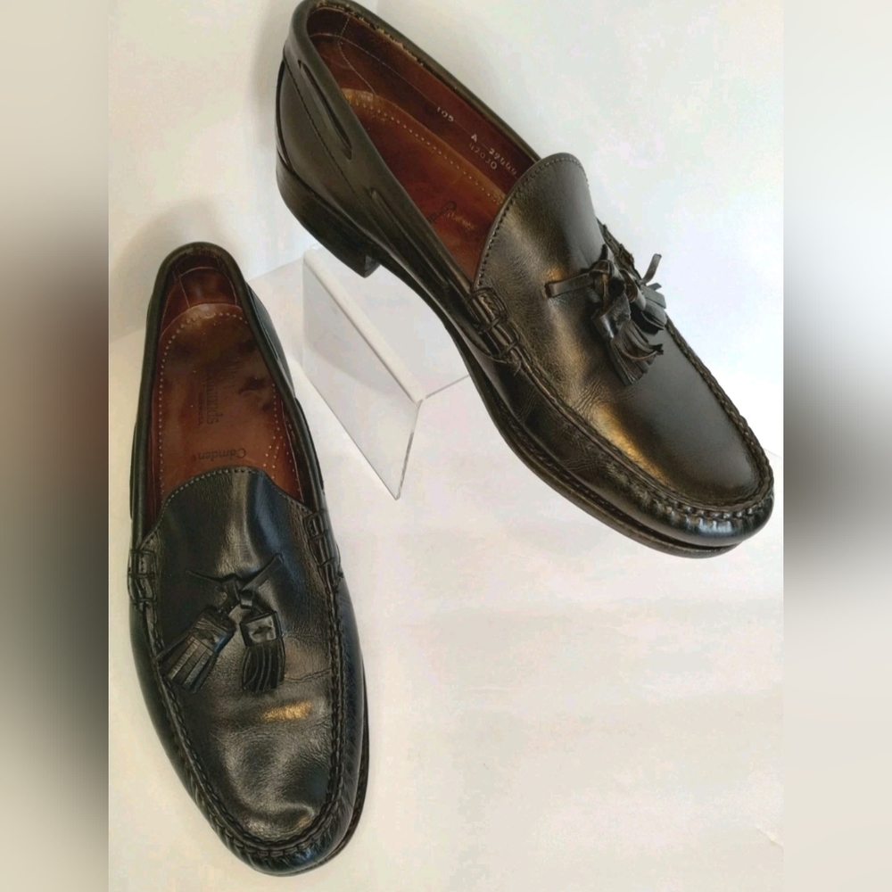 Allen Edmonds CAMDEN Black Leather Tassel Loafers Mens US Sz 10.5 A